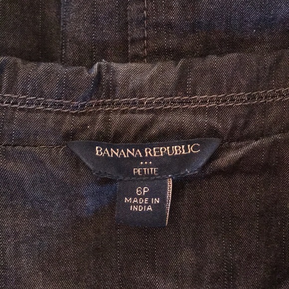 BANANA REPUBLIC DARK DENIM BLAZER JACKET - PETITE 6 - Picture 7 of 7